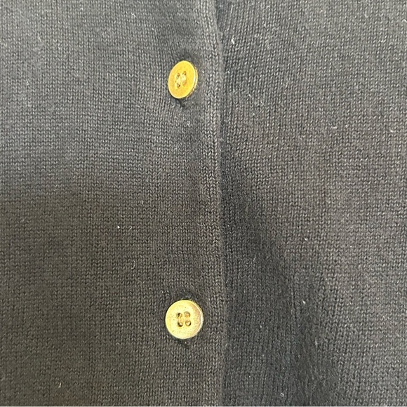 516. Crewcuts girls Black Cardigan Sweater with Crew Neck and Ribbed Hem size 6 - Picture 3 of 5